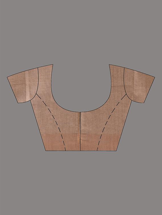 women solid with bordered saree with blouse - 21961515 - Standard Image - 5
