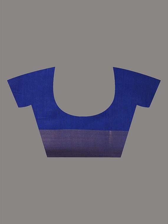 women solid with bordered saree with blouse - 21961517 -  Standard Image - 5