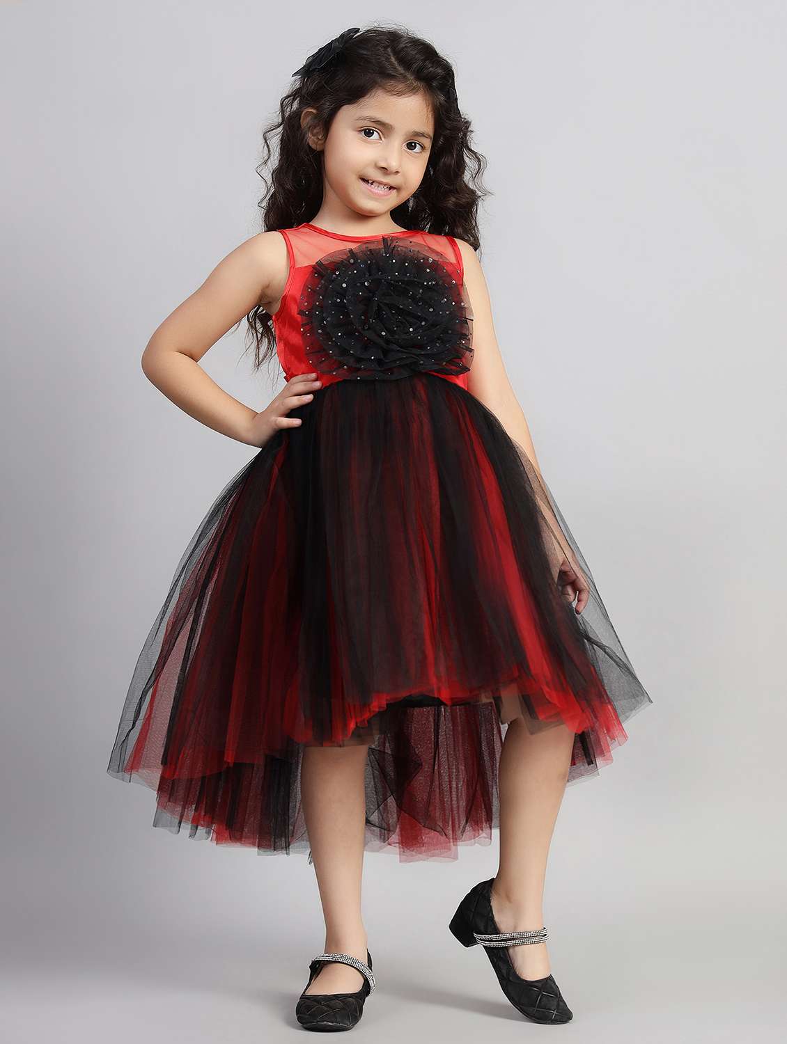 girls embellished sleeveless high low dress - 21961542 -  Standard Image - 3