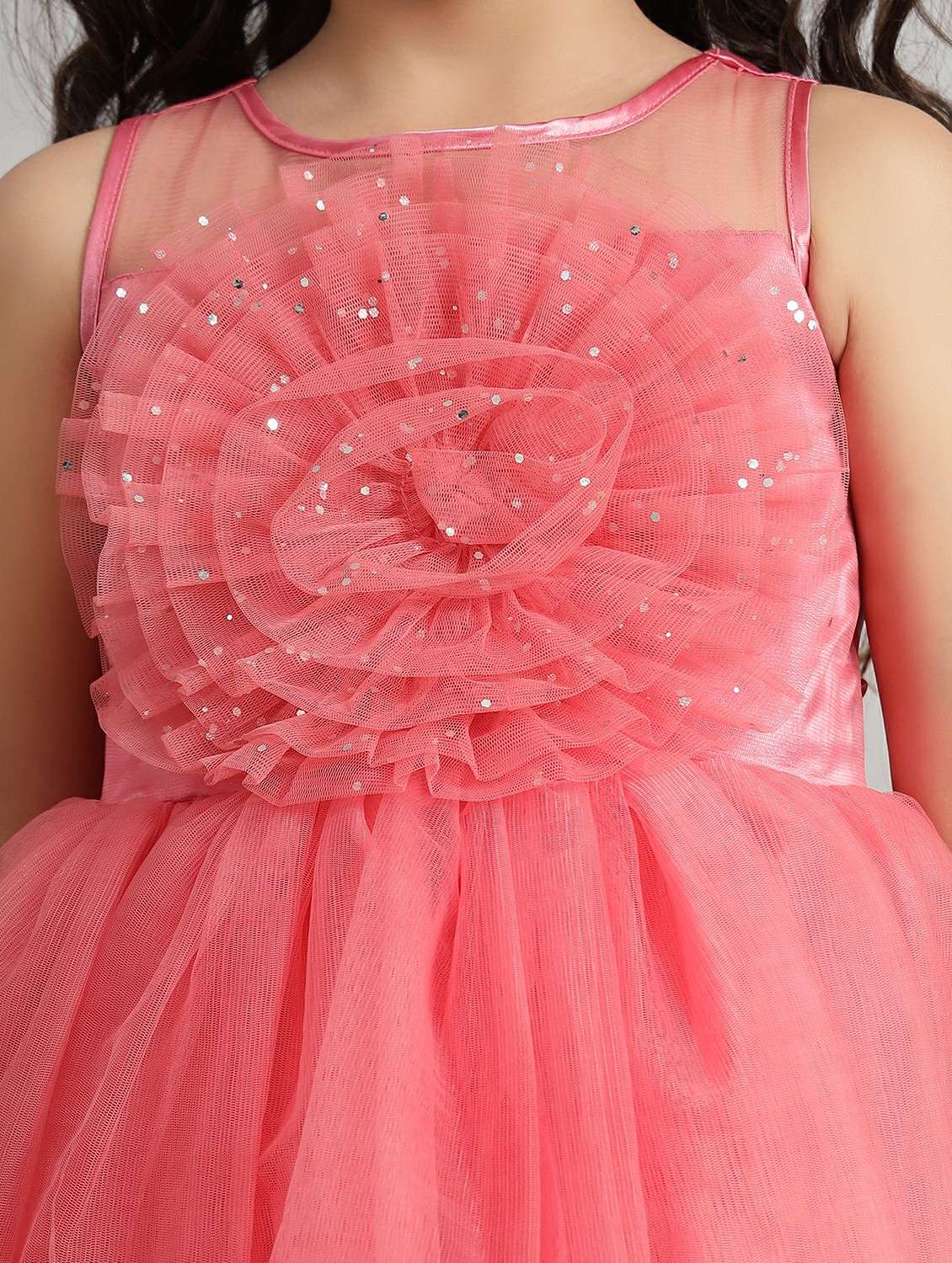 girls embellished sleeveless high low dress - 21961543 -  Standard Image - 5