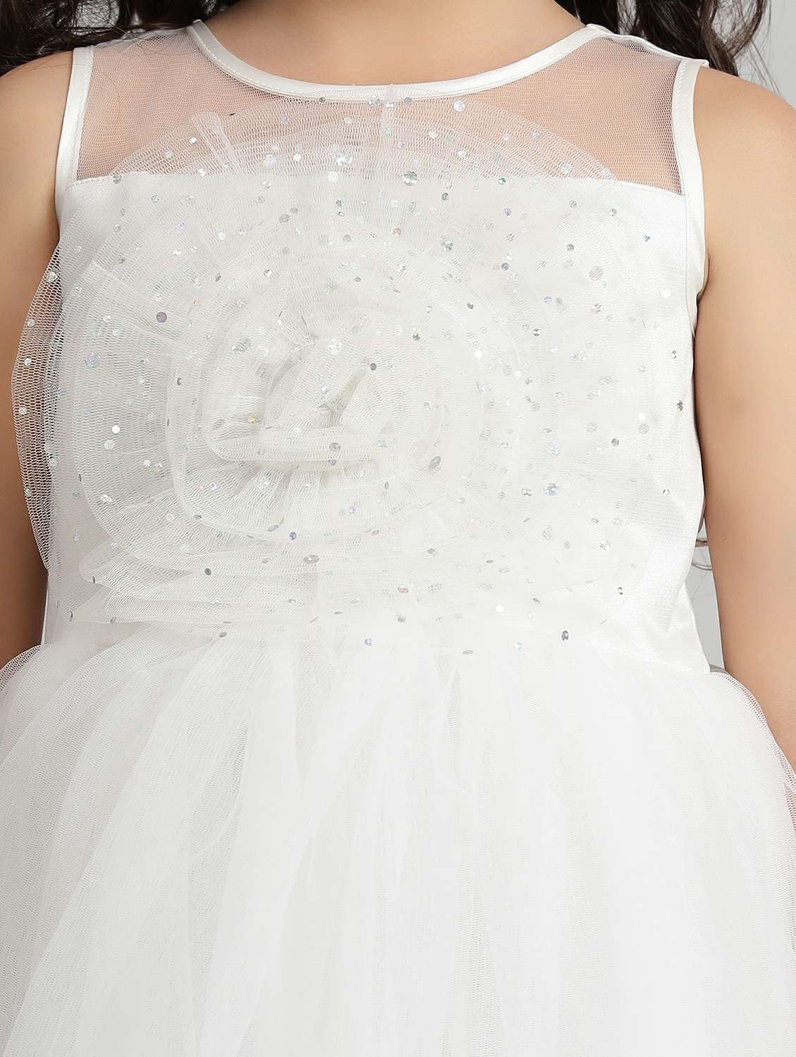 girls embellished sleeveless high low dress - 21961544 -  Standard Image - 5