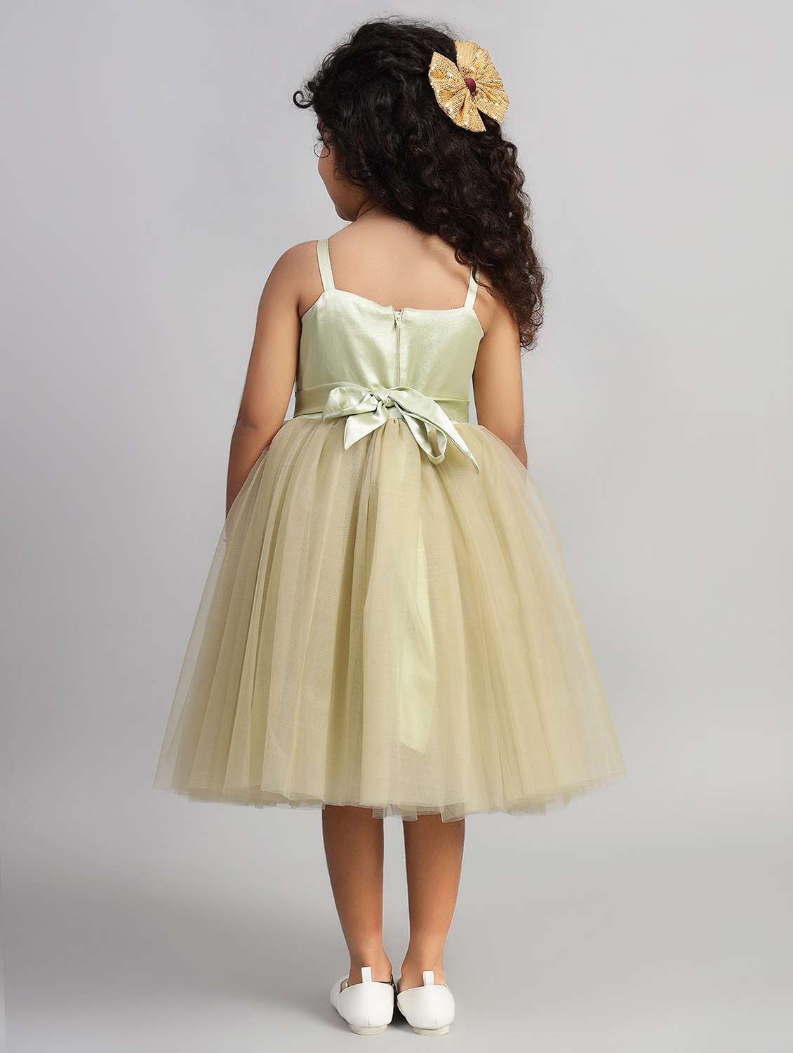 girls embellsihed shoulder strap fit & flare dress - 21961548 -  Standard Image - 3