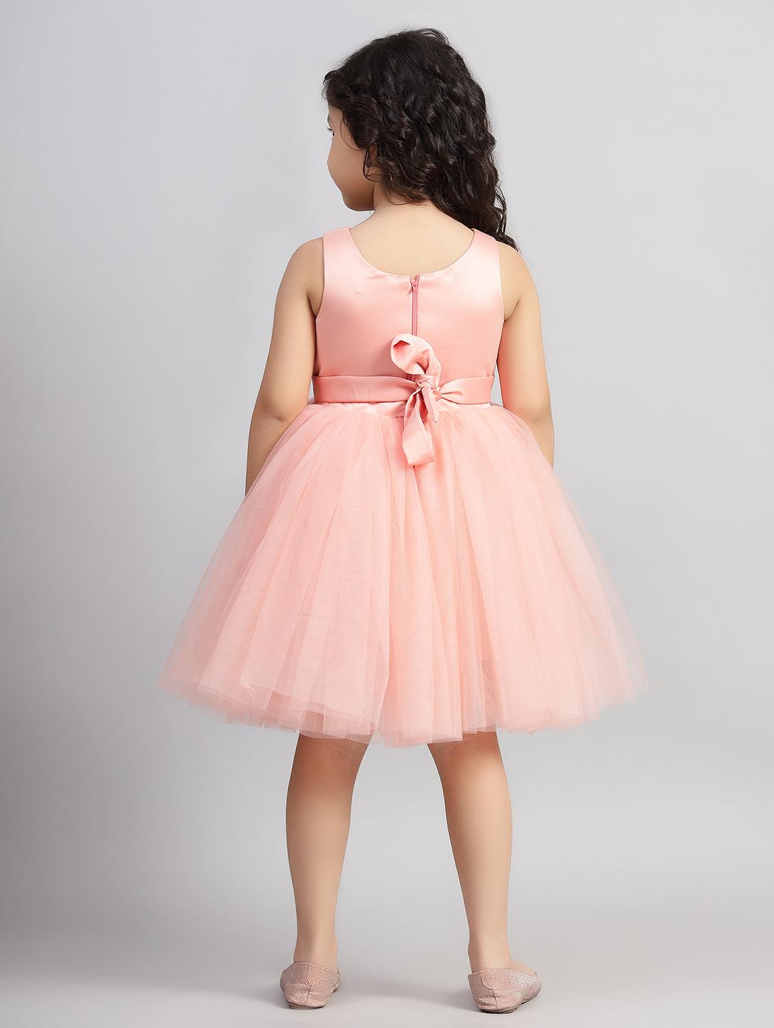 girls printed sleeveless fit & flare dress - 21961552 - Standard Image - 3