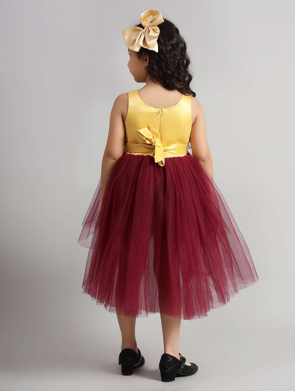 girls printed sleeveless high low dress - 21961554 -  Standard Image - 3