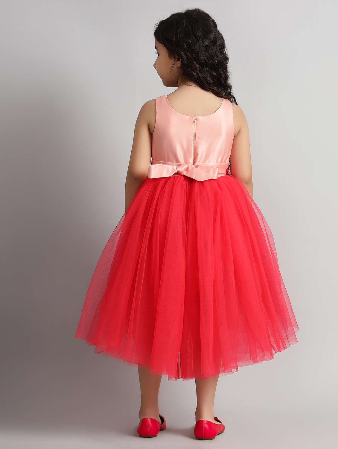 girls printed sleeveless high low dress - 21961555 -  Standard Image - 3