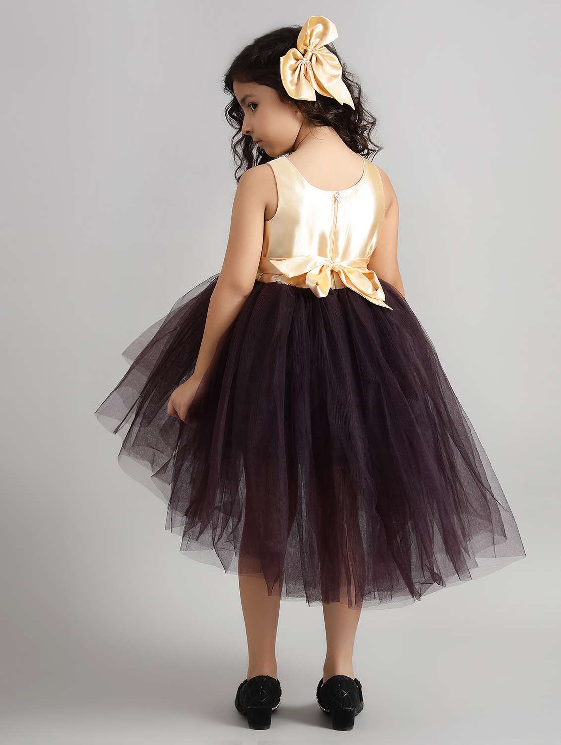 girls printed sleeveless high low dress - 21961557 -  Standard Image - 3