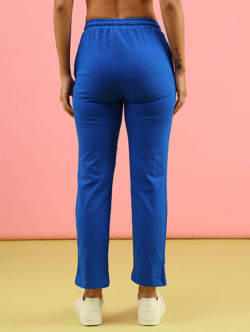 women solid mid rise regular fit track pant - 21961715 -  Standard Image - 3