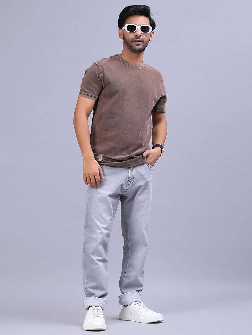 men solid short sleeve regular fit t-shirt - 21961739 -  Standard Image - 3