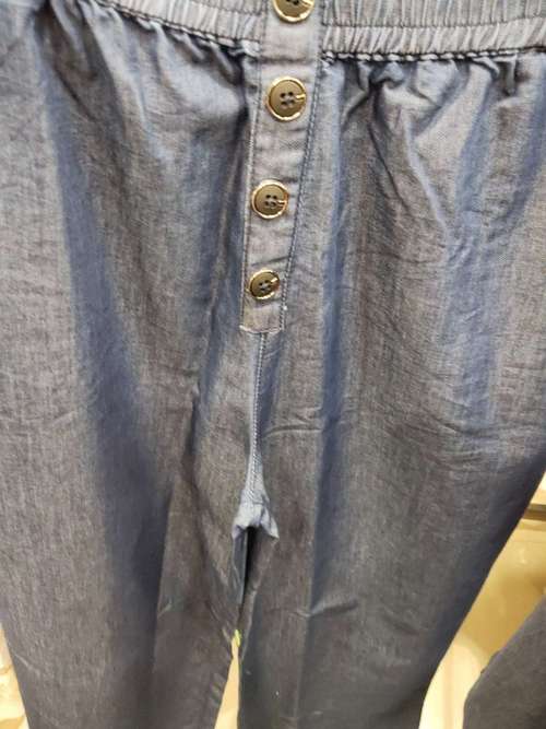 dark blue cotton trousers - 21961765 -  Standard Image - 0