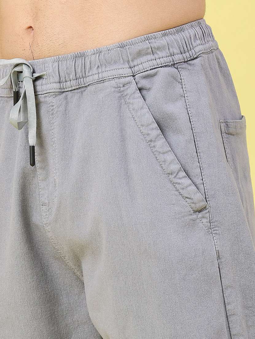 men solid mid rise chinos casual trouser - 21961778 -  Standard Image - 5