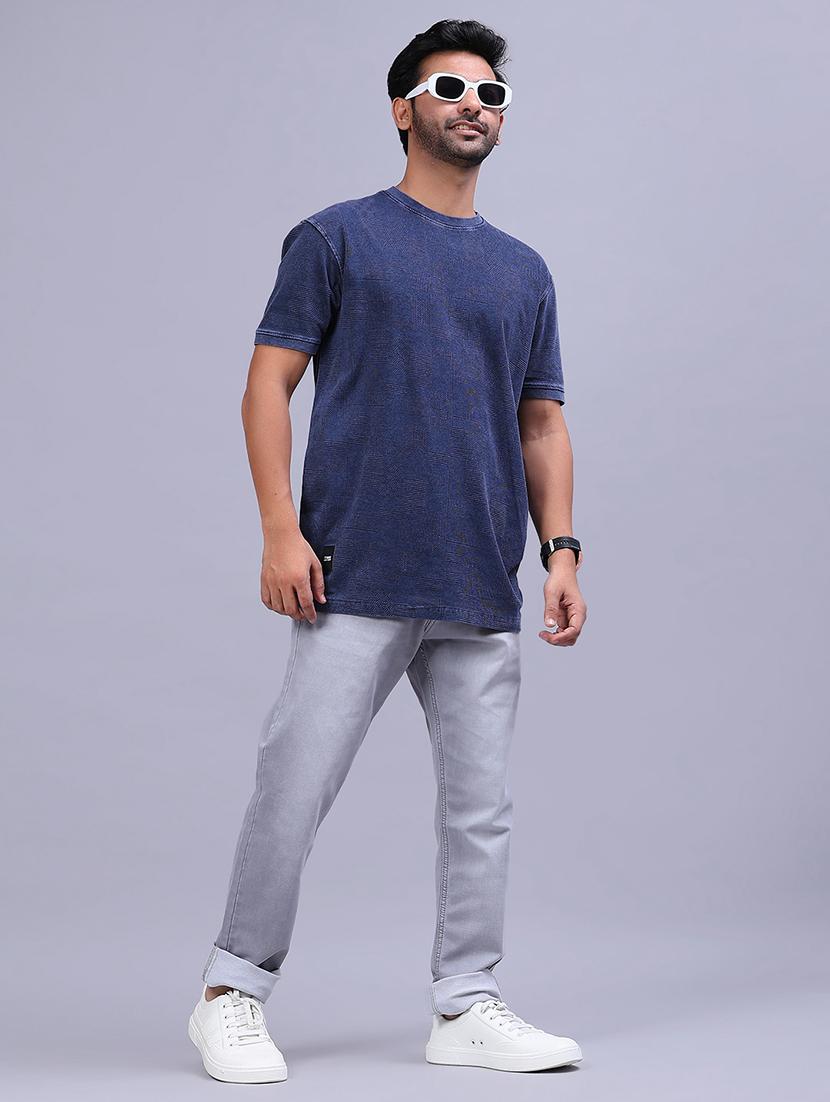 men self design short sleeve regular fit t-shirt - 21961802 - Standard Image - 3