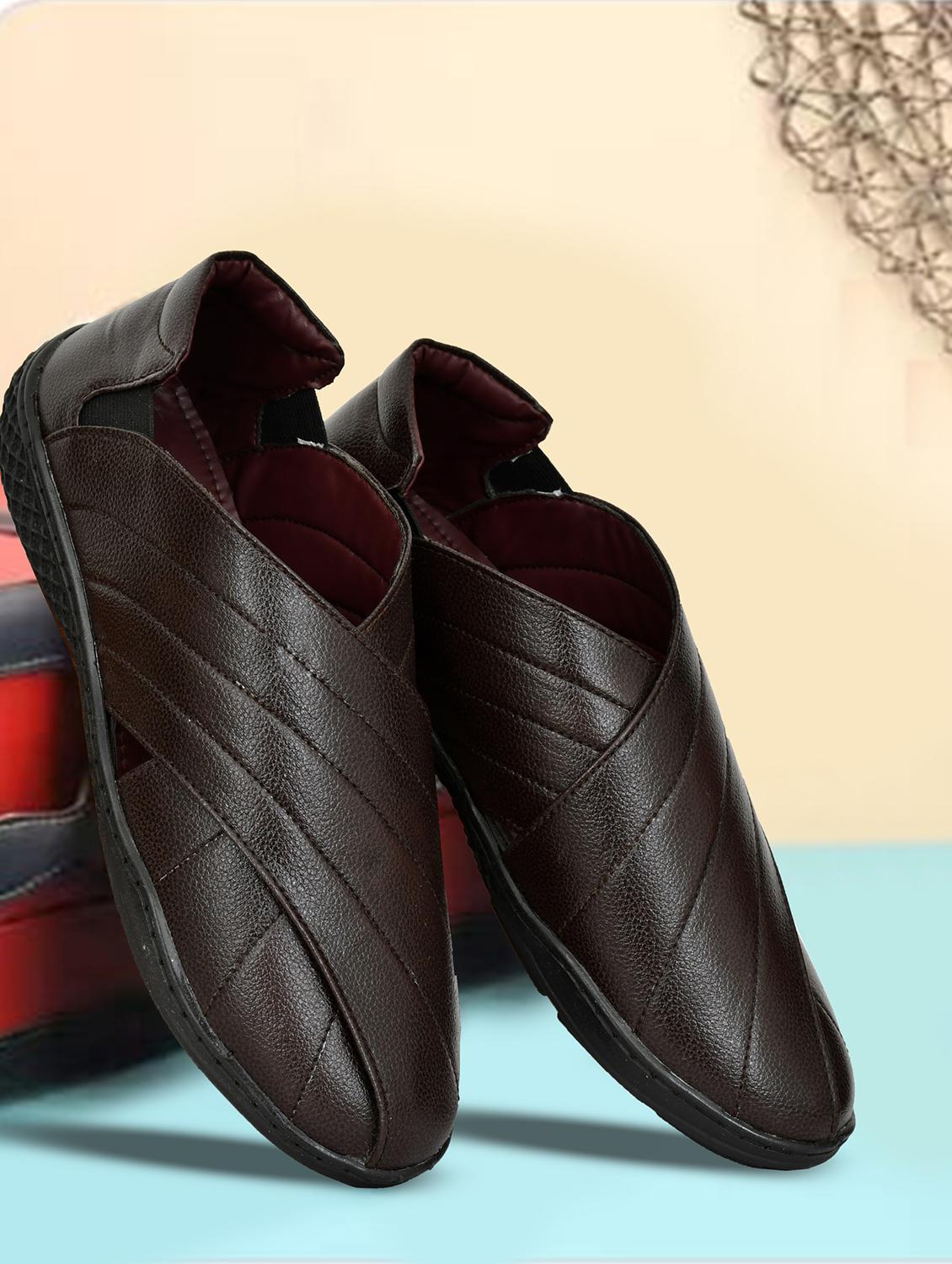 men brown slip on sandal - 21961895 - Zoom Image - 0