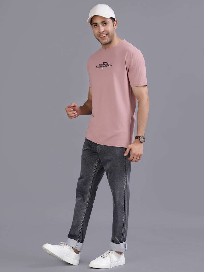 men chest print short sleeve regular fit t-shirt - 21961943 -  Standard Image - 3