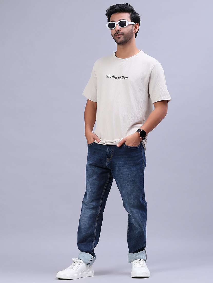 men chest print short sleeve regular fit t-shirt - 21961945 -  Standard Image - 3