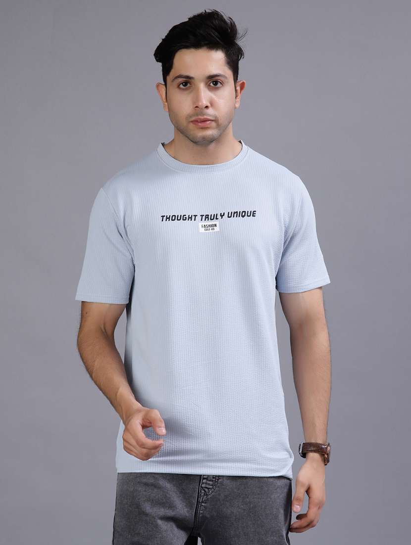 men chest print short sleeve regular fit t-shirt