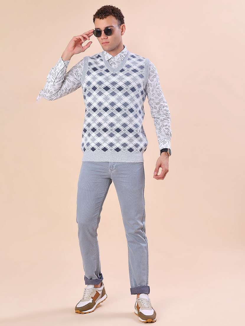 men self design sleeveless regular fit pullover - 21961963 -  Standard Image - 5