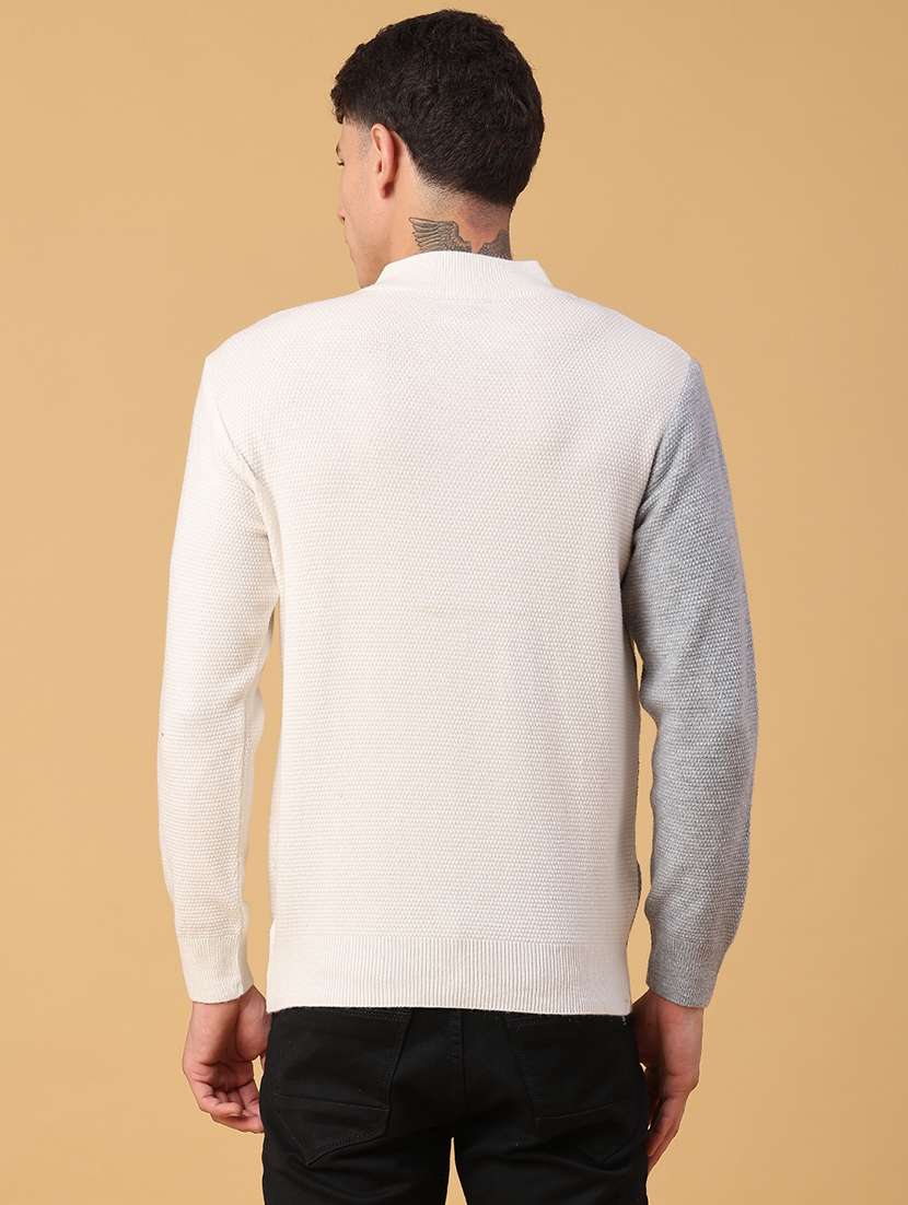 men color blocked long sleeve pullover - 21961966 -  Standard Image - 3