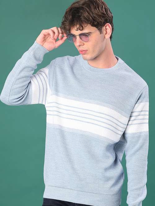 men striped long sleeve regular fit pullover  - 21961970 -  Standard Image - 0