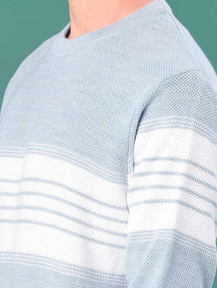 men striped long sleeve regular fit pullover  - 21961970 -  Standard Image - 5