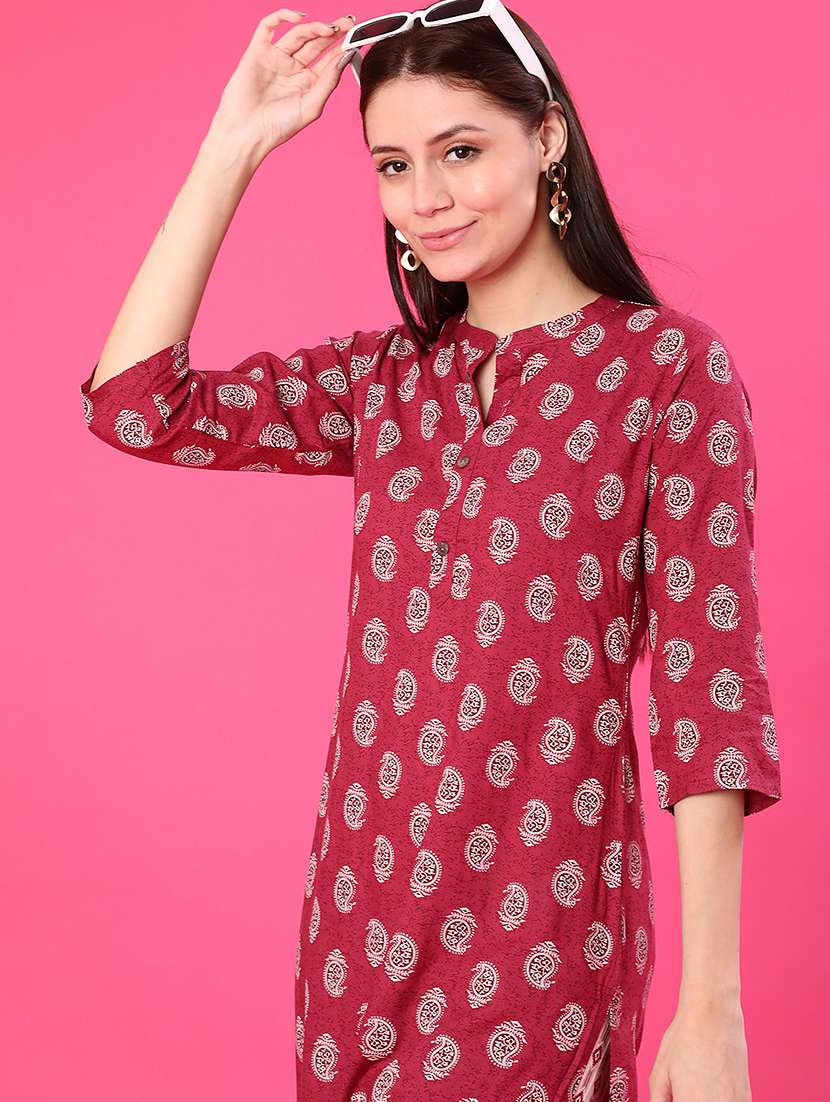 women printed kurta and palazzo set - 21961978 -  Standard Image - 3