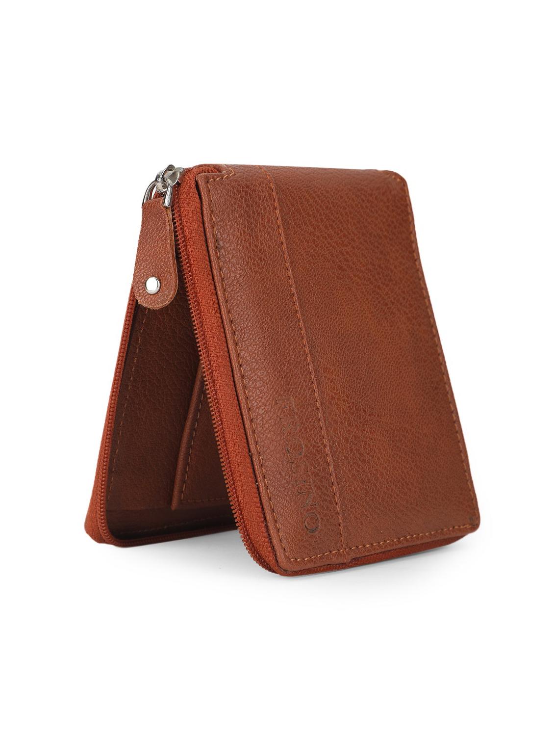 tan solid leatherette wallet - 21962008 - Standard Image - 3