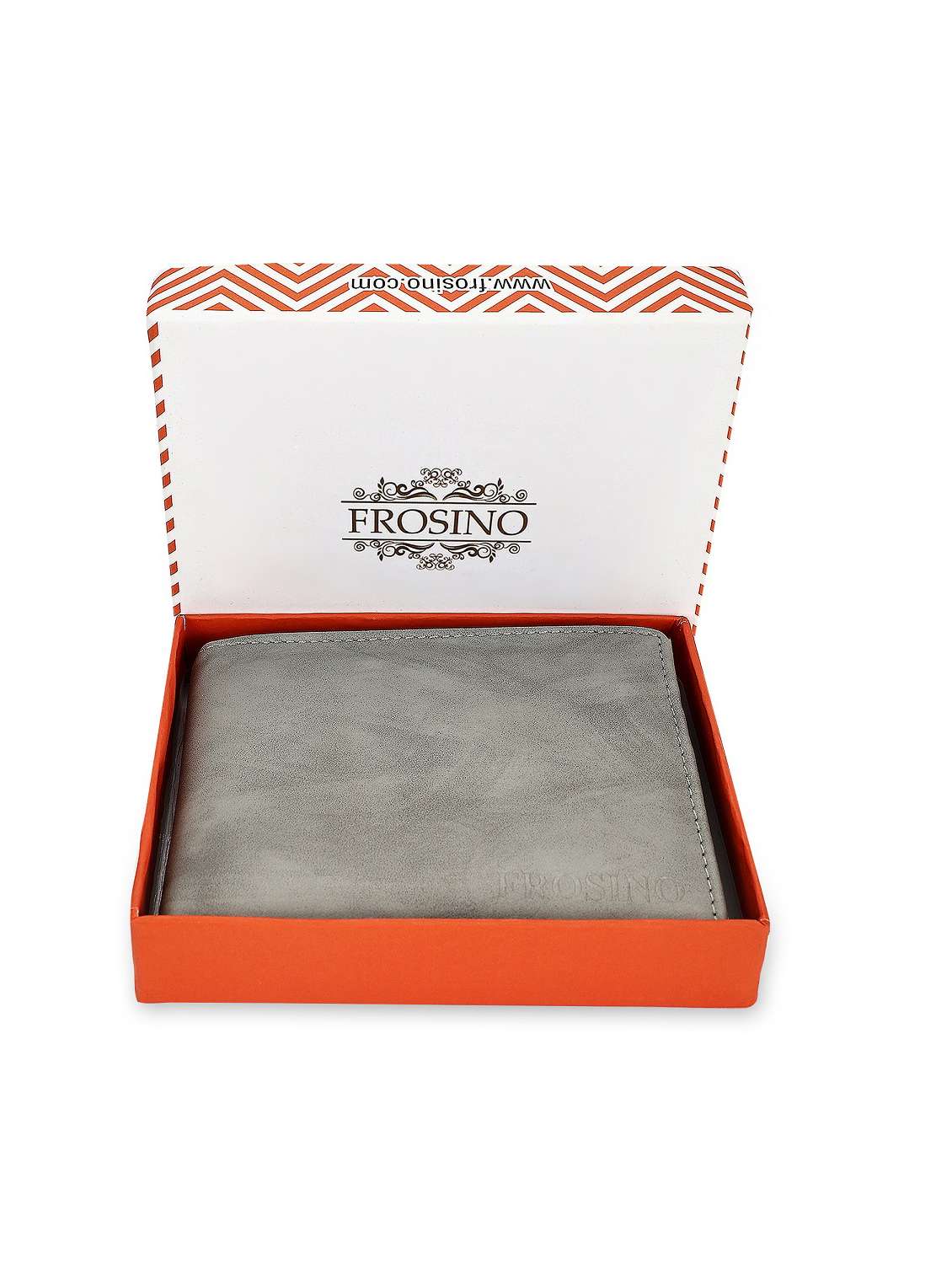 men grey solid leatherette wallet - 21962011 -  Zoom Image - 0