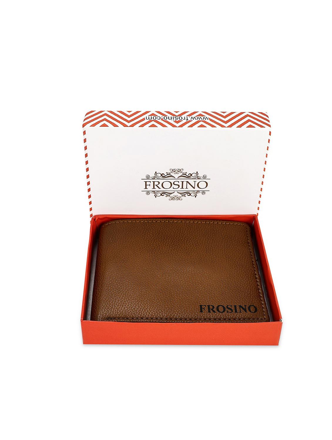 men tan solid leatherette wallet