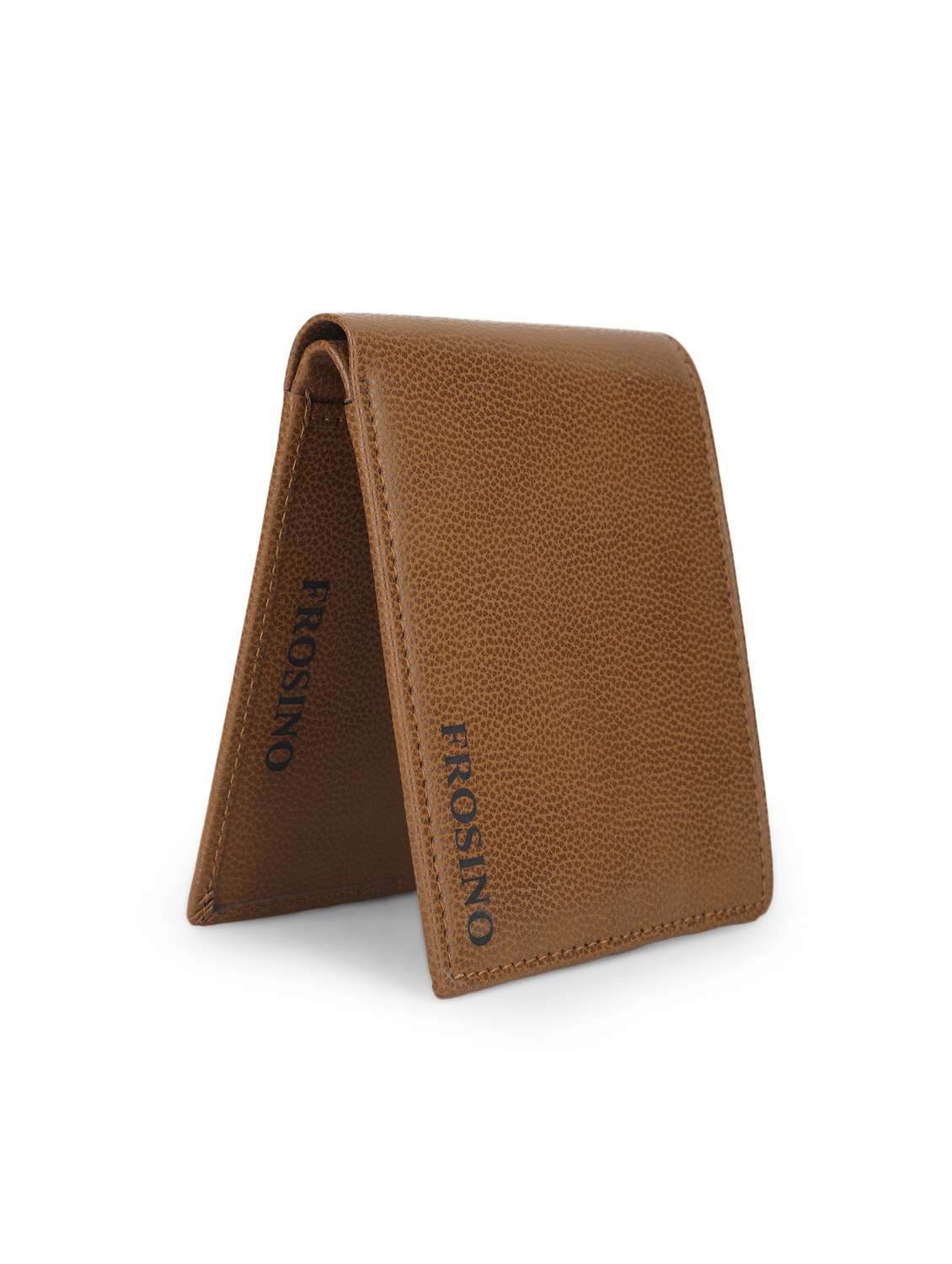 men tan solid leatherette wallet - 21962012 -  Standard Image - 3