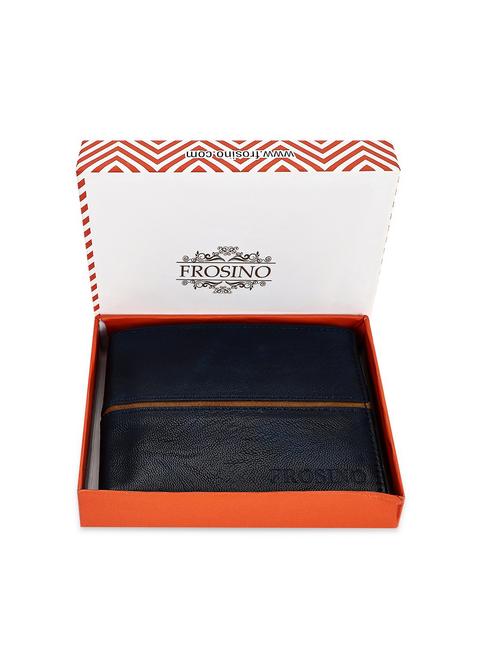 men blue striped leatherette wallet - 21962014 - Standard Image - 0