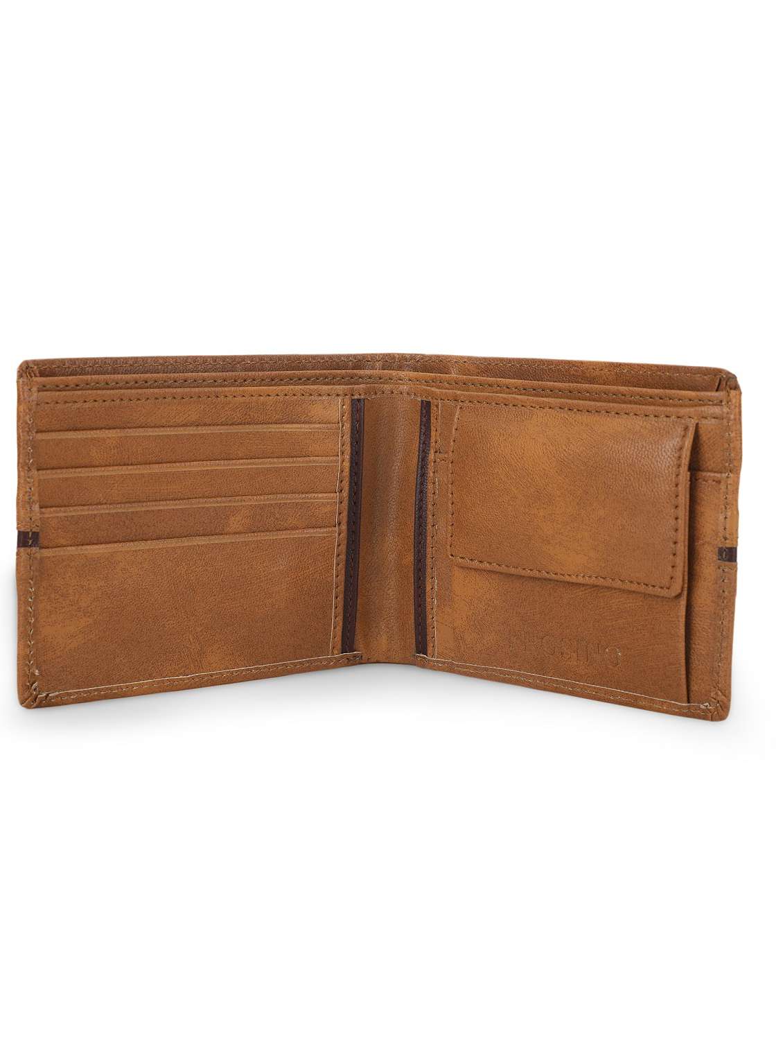 men tan striped leatherette wallet - 21962015 -  Standard Image - 3