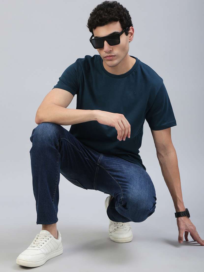 men solid short sleeve regular fit t-shirt - 21962119 -  Standard Image - 3