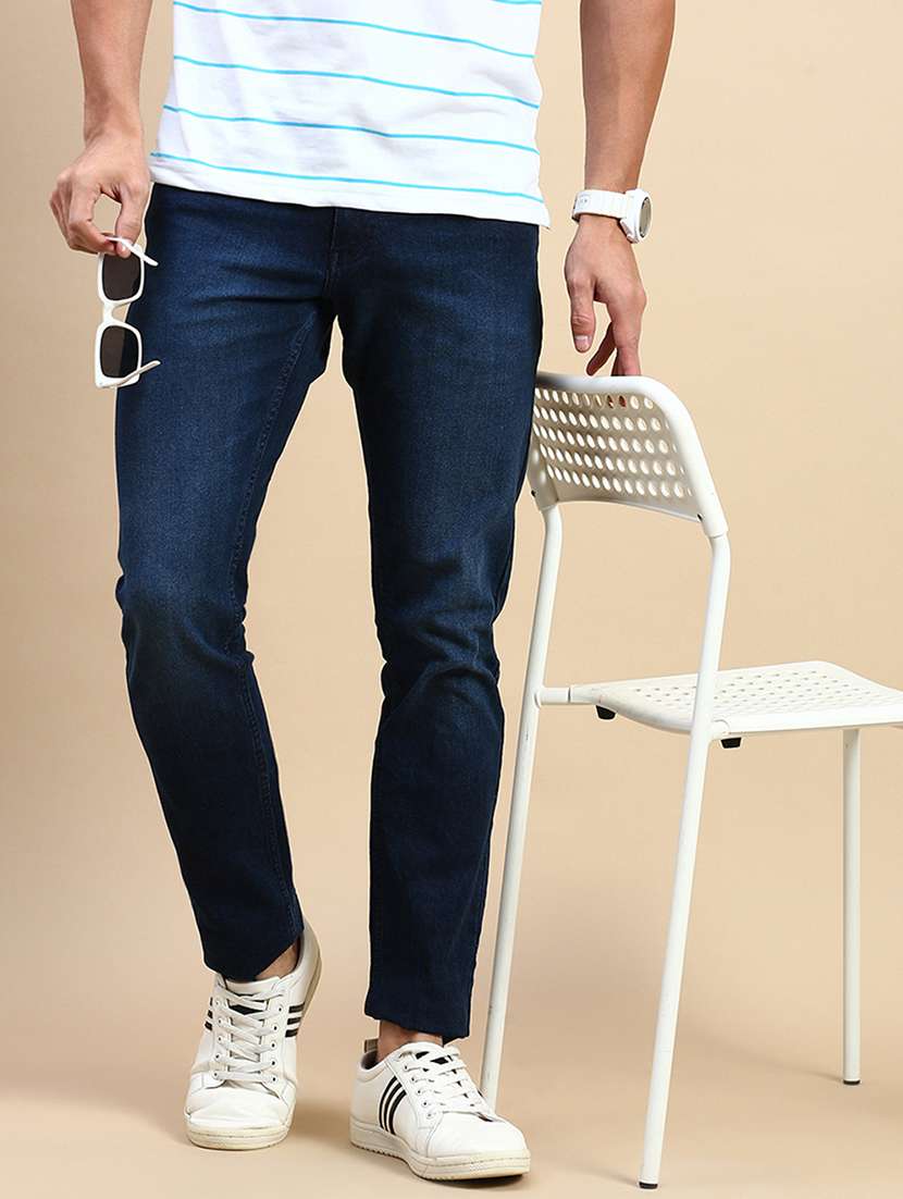 men solid mid rise slim fit jean - 21962129 - Zoom Image - 0
