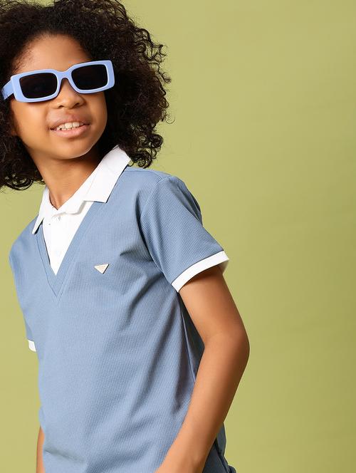 boys solid short sleeve regular fit polo t-shirt - 21962144 - Standard Image - 0
