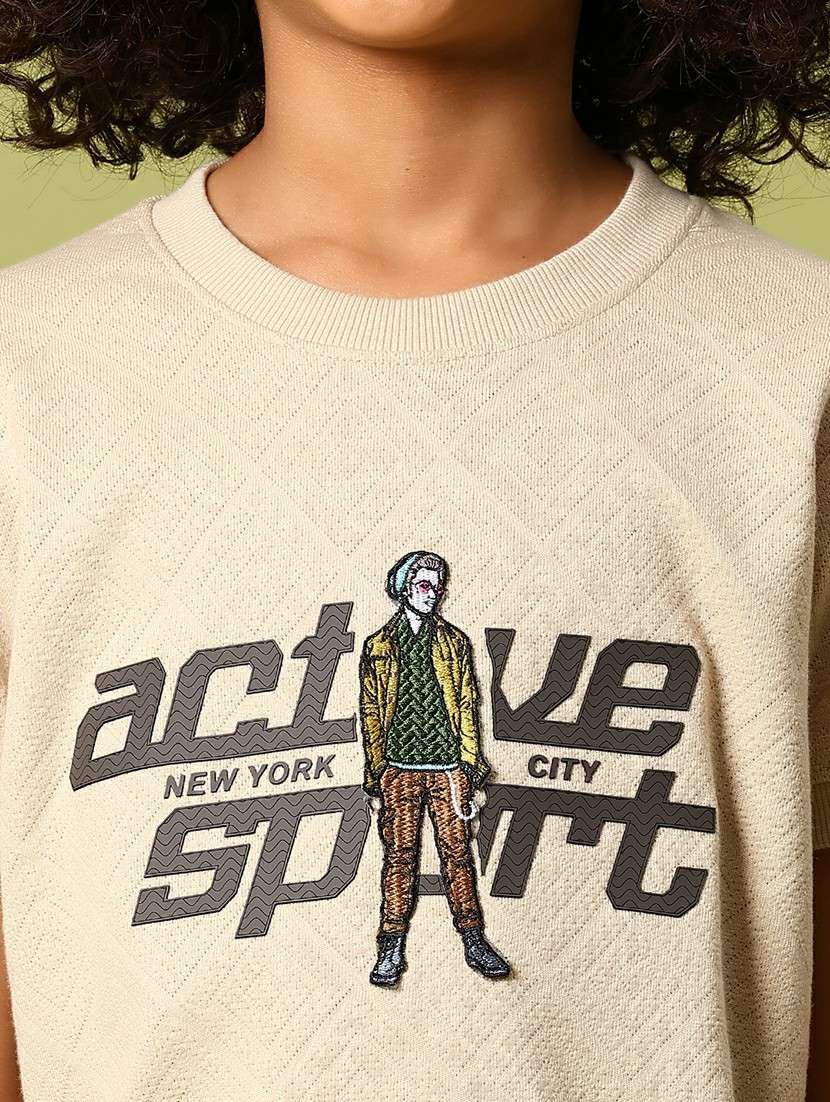 boys printed short sleeve regular fit t-shirt - 21962145 -  Standard Image - 5