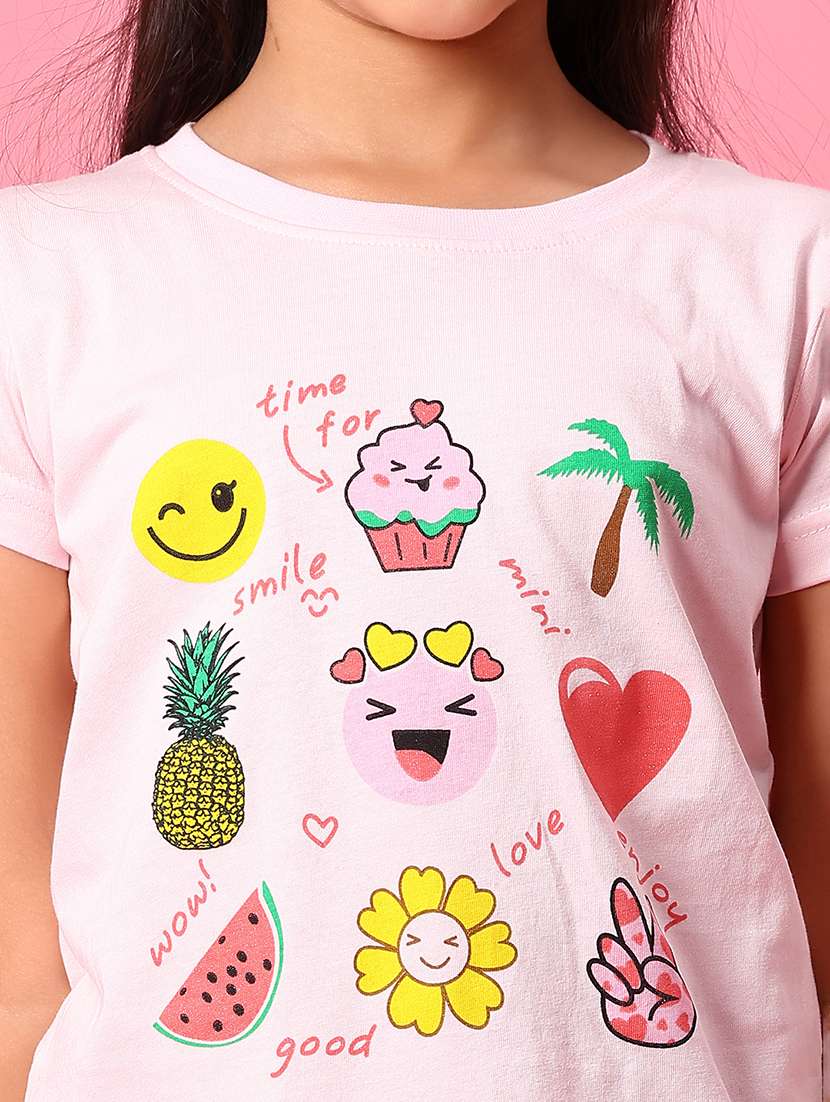 girls printed short sleeves tee - 21962146 -  Standard Image - 5