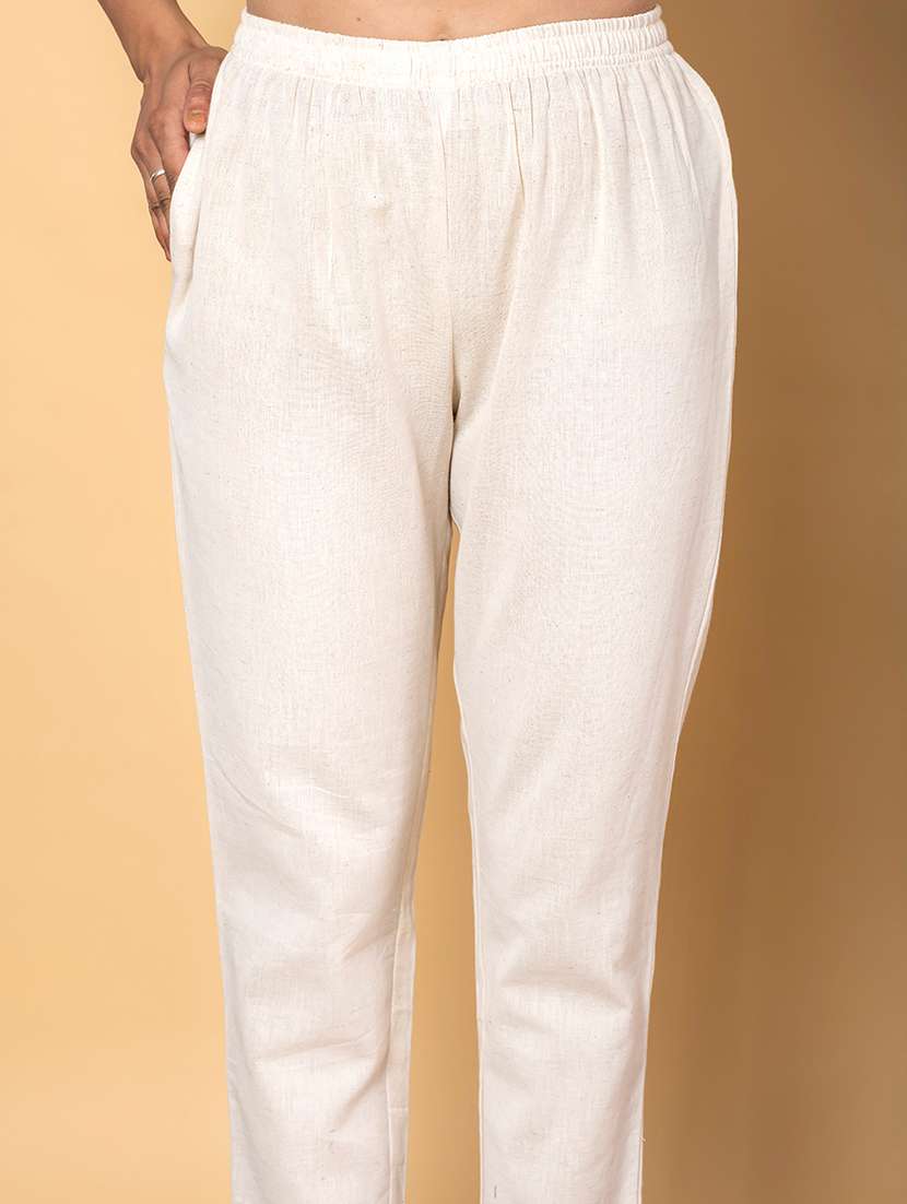 women three quarter sleeve kurta pant set - 21962187 -  Standard Image - 5