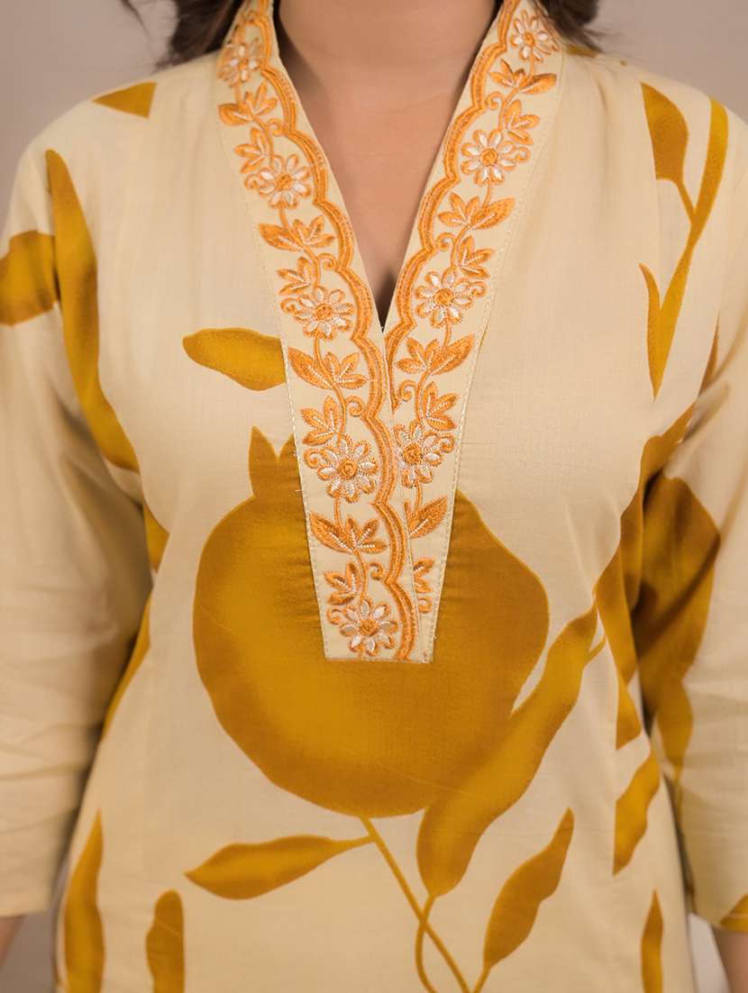 women three quarter sleeve kurta pant with dupatta set - 21962204 -  Standard Image - 5