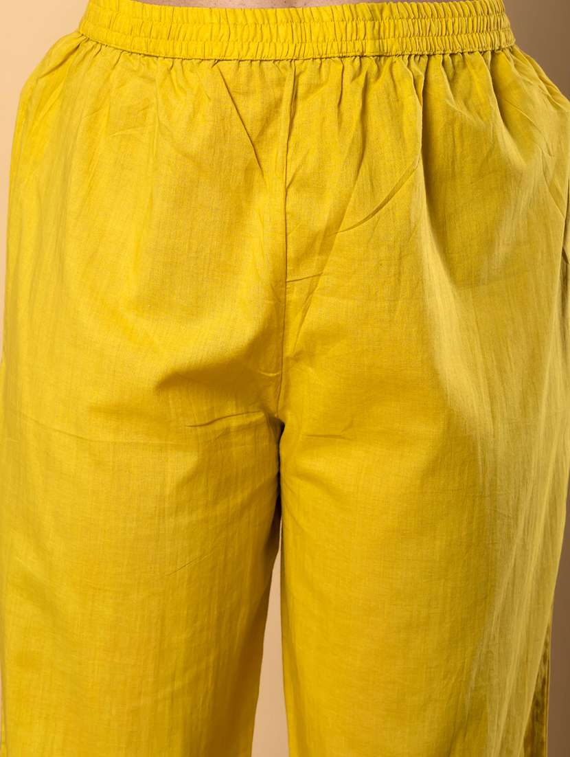 women printed three quarter sleeve kurta pant set - 21962226 -  Standard Image - 5