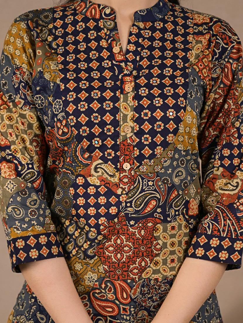 women three quarter sleeve kurta pant with dupatta set - 21962229 - Standard Image - 5
