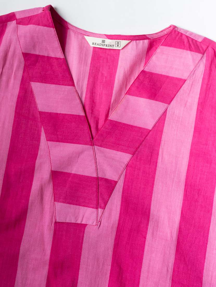 women printed three quarter sleeve kurta pant set - 21962295 -  Standard Image - 5