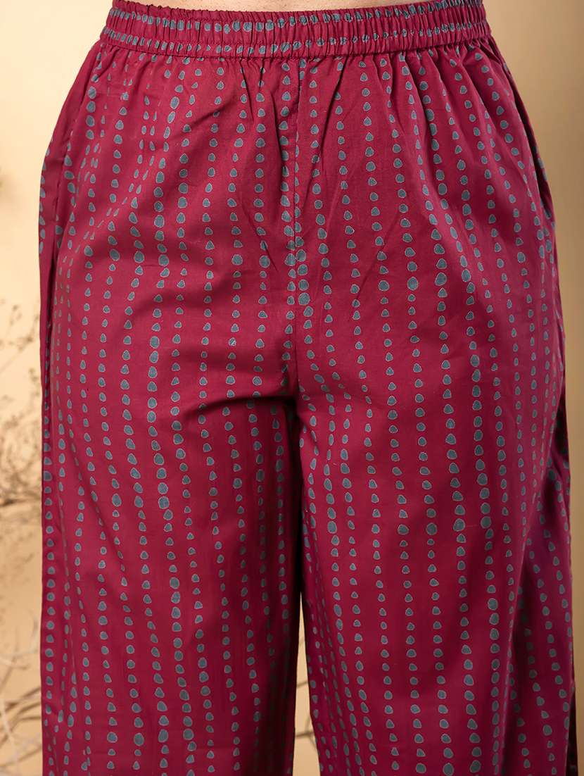 women three quarter sleeve kurta pant with dupatta set - 21962298 -  Standard Image - 5