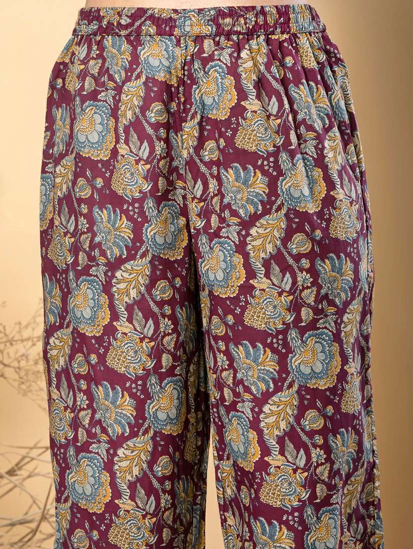 women three quarter sleeve kurta pant with dupatta set - 21962306 -  Standard Image - 5