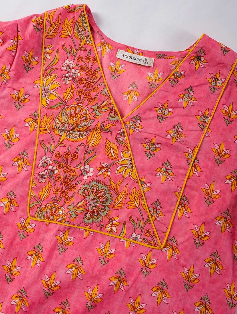 women three quarter sleeve kurta pant with dupatta set - 21962316 -  Standard Image - 5