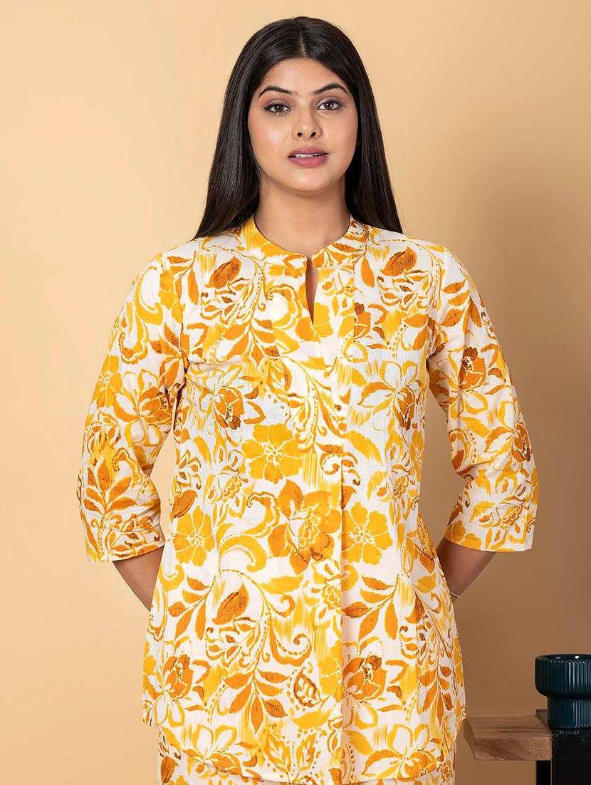 women three quarter sleeve ethnic co-ord set - 21962338 - Standard Image - 5