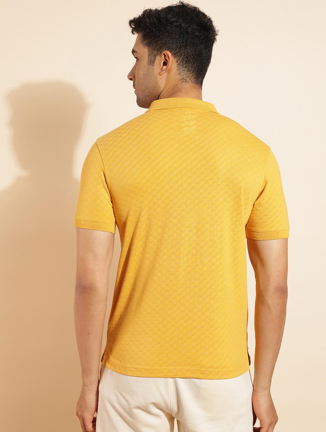 men solid short sleeve slim fit polo t-shirt - 21962370 - Standard Image - 3
