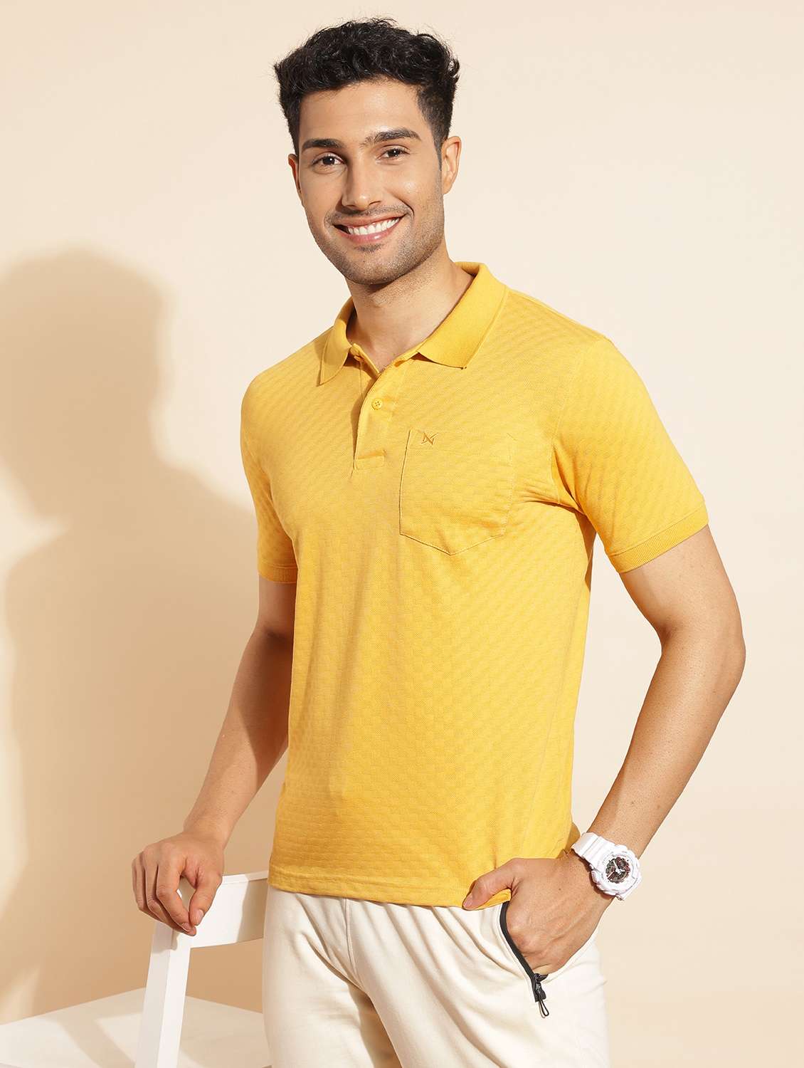 men pack of 2 solid short sleeve polo t-shirt - 21962376 -  Standard Image - 3