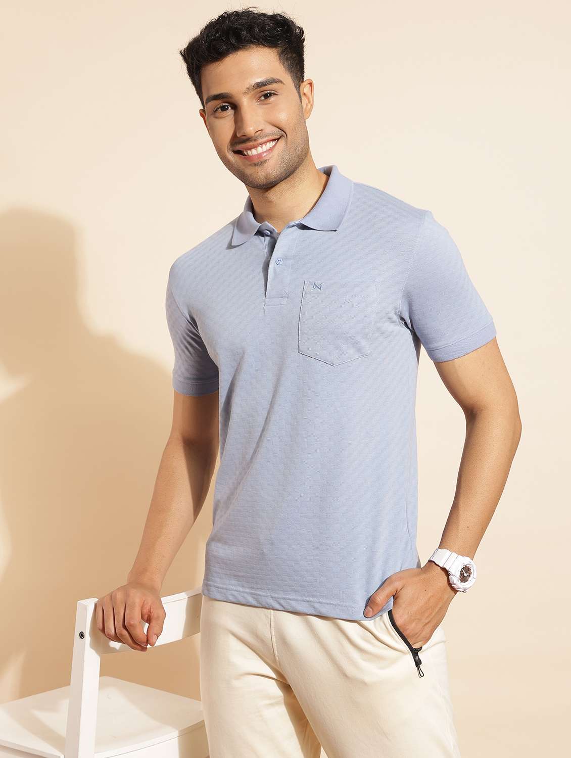 men pack of 2 solid short sleeve polo t-shirt - 21962377 -  Standard Image - 3