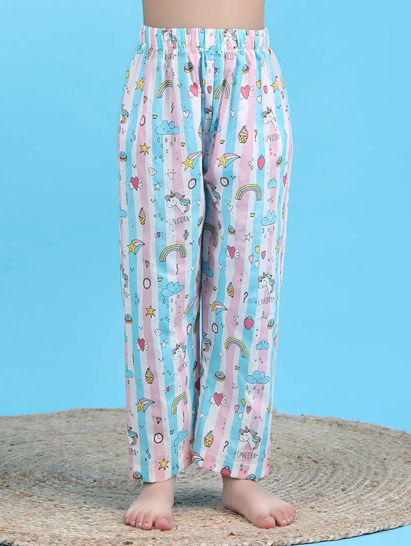 girls printed short sleeve nightwear pyjama set - 21962402 - Standard Image - 5