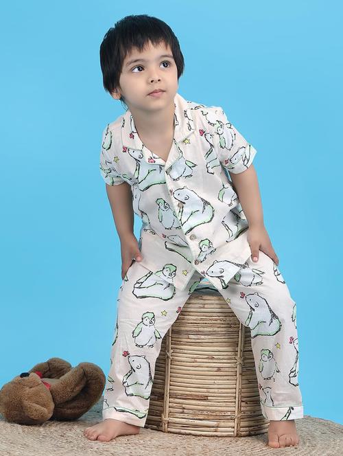boys printed nightwear pyjama set - 21962406 -  Standard Image - 0