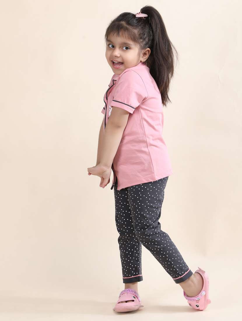 girls printed nightwear pyjama set - 21962417 -  Standard Image - 3